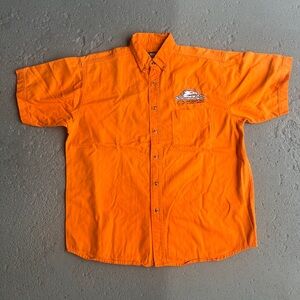 Harley Davidson Screaming Eagle NHRA Blue Generation Mechanic shirt large